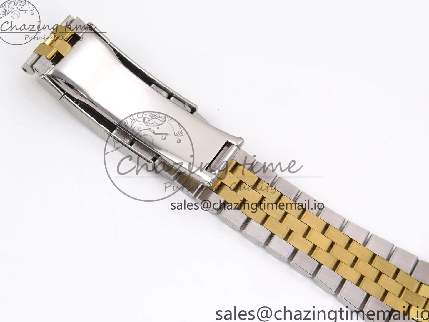 MiroTime 0127 Vibrant DateJust 41 126333 EWEF Best Edition YG Stick Dial on SS YG Jubilee Bracelet A 990